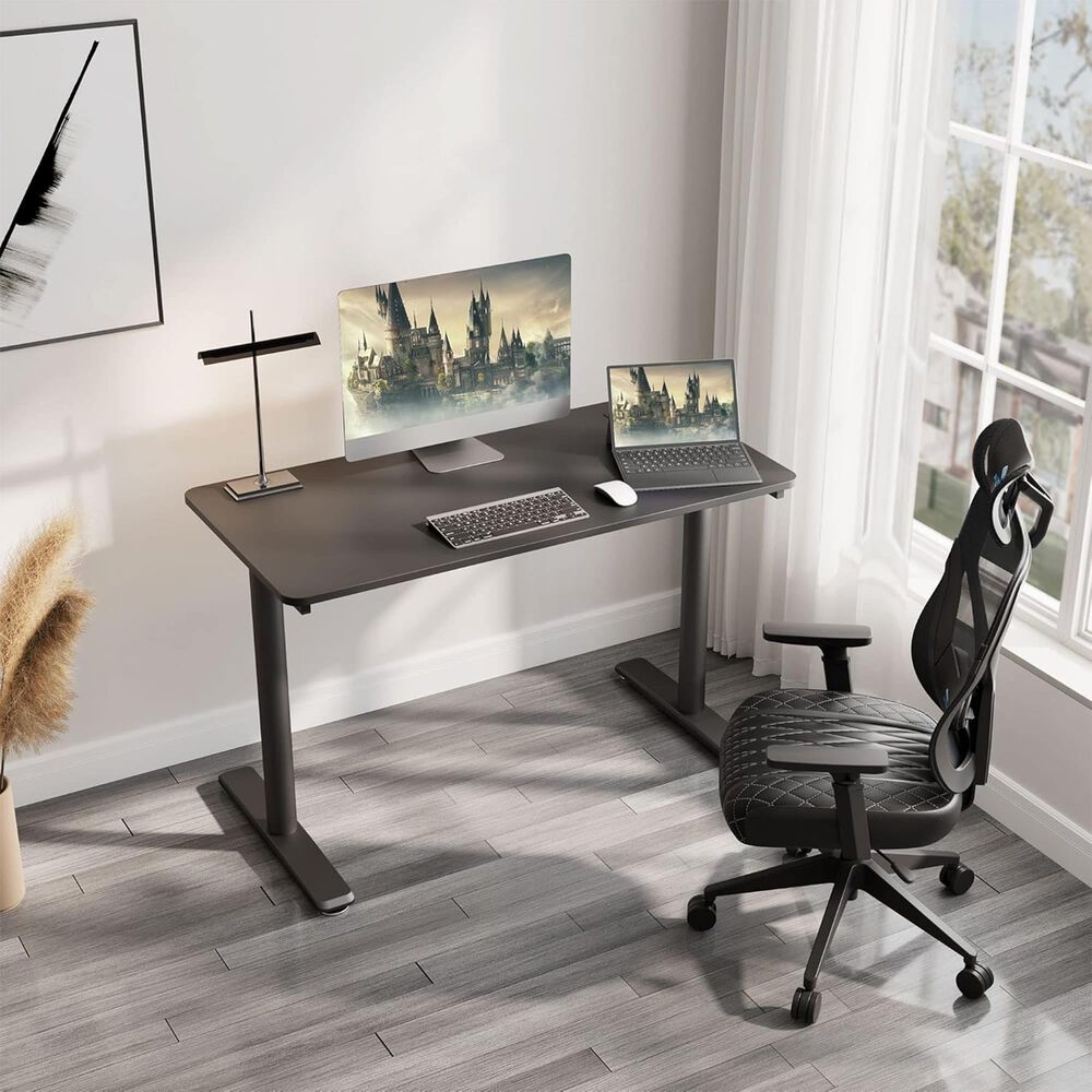 Eureka Ergonomics 47&#39;&#39; Gaming Desk in Black, , large