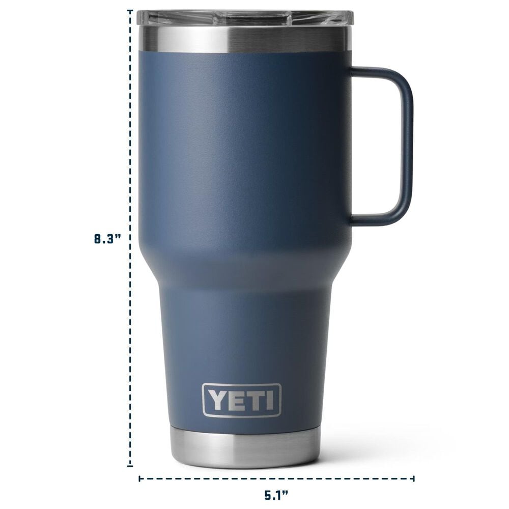 YETI Rambler 30 Oz Travel Mug with StrongHold Lid in White, , large