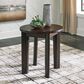 Ashley Korestone 2 End Table in Dark Brown, , large