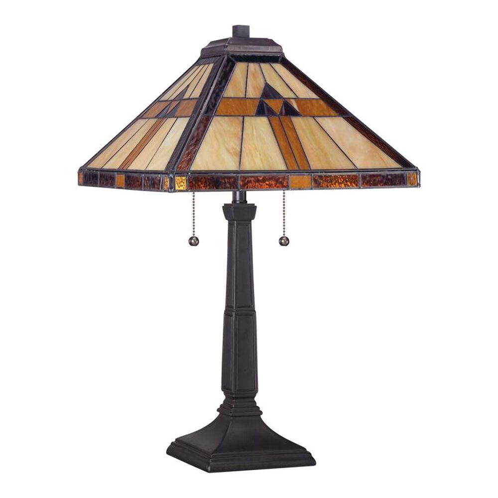 Quoizel Tiffany Bryant 2 Light Table Lamp in Black, , large