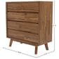 LH Imports Gia 5-Drawer Chest in Warm Pecan, , large