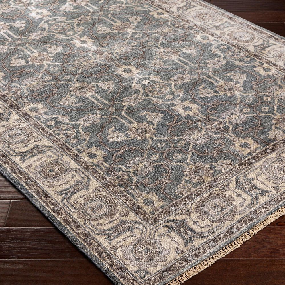 Surya Theodora 8&#39; x 10&#39; Gray, Slate and Dark Brown Area Rug, , large