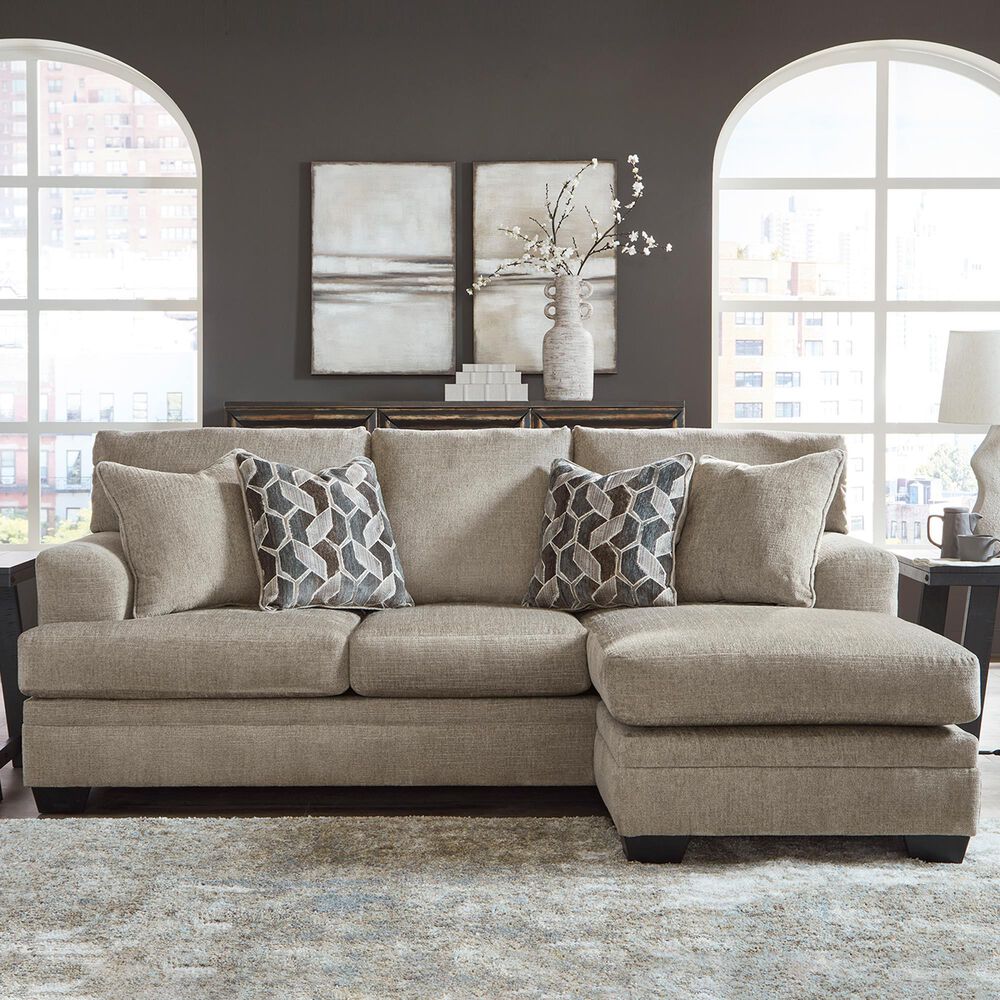 Ashley Stonemeade Stationary Sofa Chaise in Taupe, , large