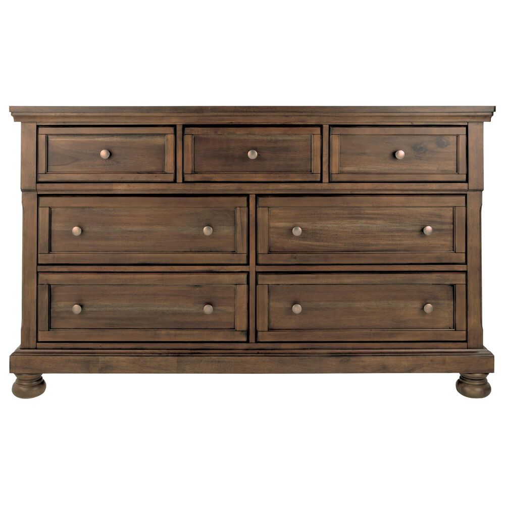 Ashley Flynnter 7 Drawer Dresser in Medium Brown, , large