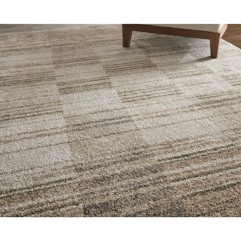 Feizy Richmond Gray and White 9&#39; x 12&#39; Area Rug, , large