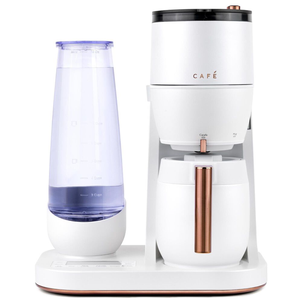 Cafe Specialty Grind and Brew Coffee Maker with Thermal Carafe in Matte White, , large