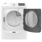 Maytag 4.5 Cu. Ft. Front Load Washer and 7.3 Cu. Ft. Gas Dryer Laundry Pair with Pedestal in White, , large