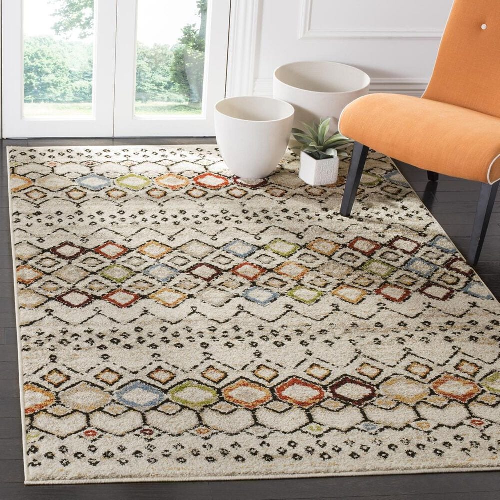 Safavieh Amsterdam AMS108K-4 4&#39; x 6&#39; Ivory/Multi Area Rug, , large