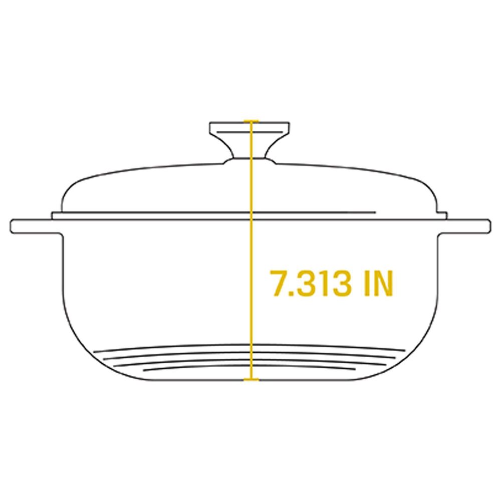 Lodge 6 Quart Enameled Cast Iron Dutch Oven in Oyster, , large
