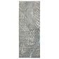 Feizy Azure 2"10" x 7"10" Blue and Silver Runner, , large