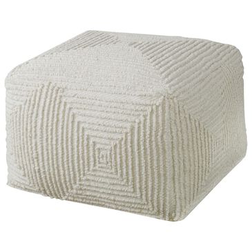 Uttermost Sovanna Pouf in Ivory, , large