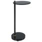 Uttermost Steward Drink Table in Solid Black and Brushed Brass, , large
