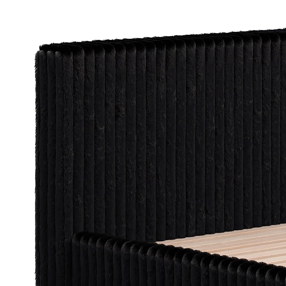 Ashley Zuraleus Queen Upholstered Platform Bed in Black, , large