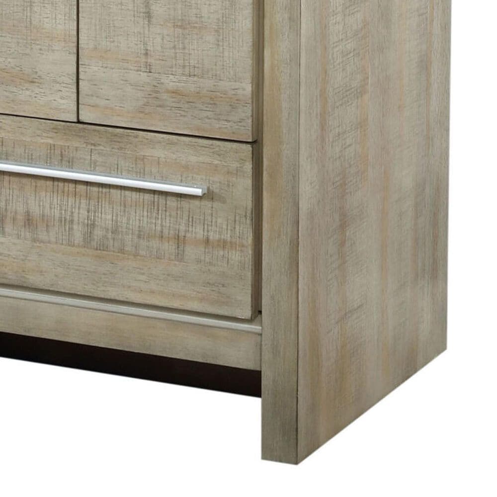 Lexora Home Lafarre 24&quot; Single Bathroom Vanity in Rustic Acacia with 2 cm White Cultured Marble Top and Rectangular Sink, , large