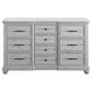 Emerald Home Furnishings New Haven 10-Drawer Dresser in Oyster Shell, , large