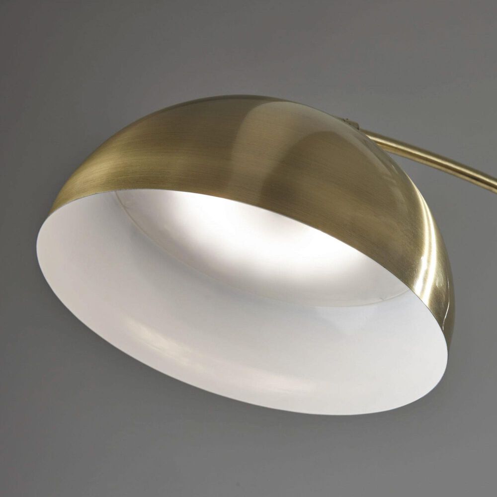 37B Bolton LED Arc Lamp with Smart Switch in Antique Brass and Brown, , large