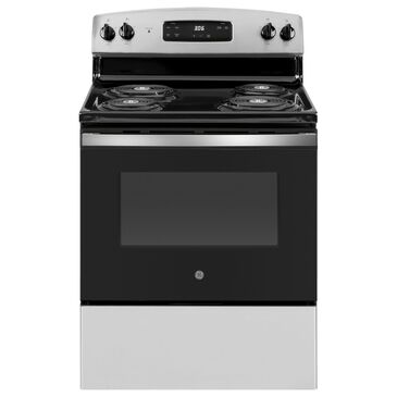 GE Appliances 30" Freestanding Electric Range with Coil Top in Stainless Steel, , large