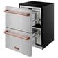 Thor Kitchen Gordon Ramsay 5.4 Cu. Ft. Undercounter Drawer Freezer with Rose Gold Handle Kit in Stainless Steel, , large