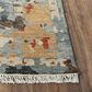 RIZZY Belmont 6" x 9" Dark Grey, Gold and Rust Area Rug, , large