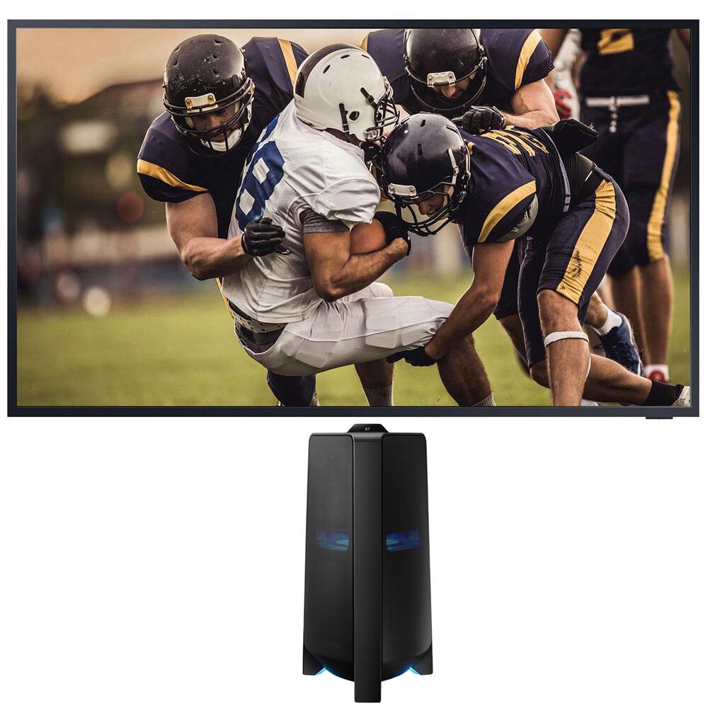 Samsung 55" Class The Terrace Outdoor QLED 4K UHD HDR Smart TV with Sound Tower High Power Audio in Black, , large