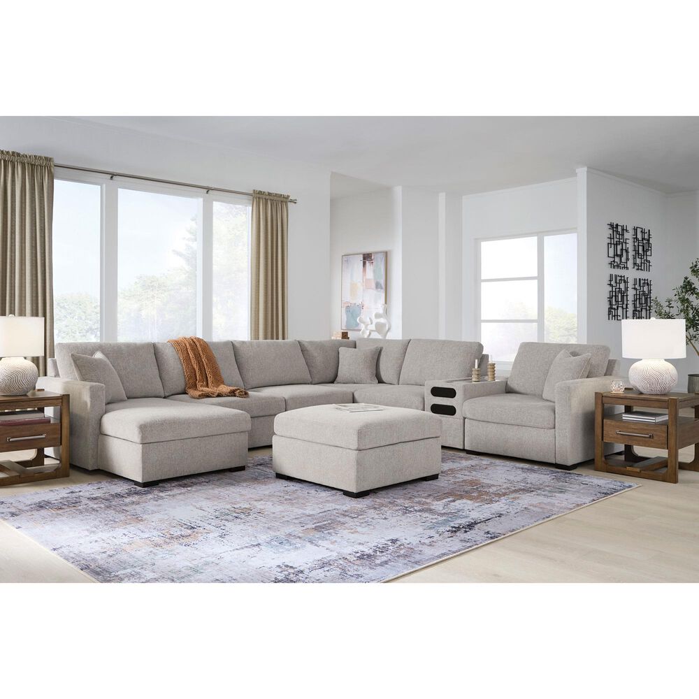 Ashley ModMax Luxe Oversized Accent Ottoman in Flint, , large