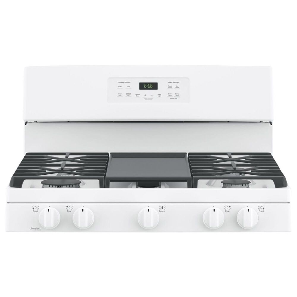 GE Appliances 5.0 Cu. Ft. Freestanding Gas Range in White, , large