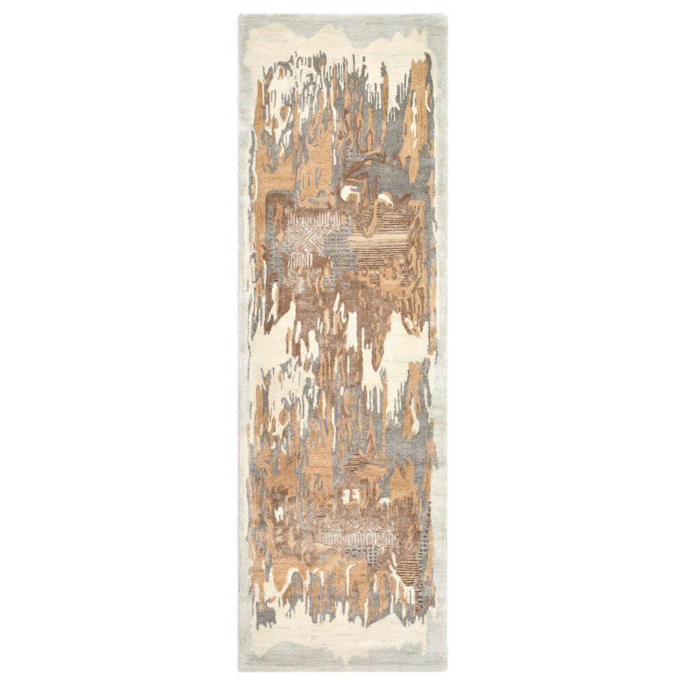 Surya Opulence Sterling Grey, Prairie Dust, Metallic Silver, Nickel and Light Silver 2"6" x 8" Runner, , large