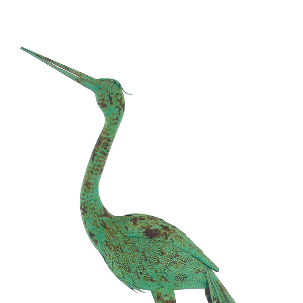 Maple and Jade Coastal Crane Garden Sculpture in Mint Green &#40;Set of 2&#41;, , large