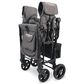 Wonderfold Elite Double Stroller Wagon in Charcoal Gray, , large