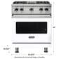 Viking Range 30" Propane Gas Sealed Burner Gas Range in White, , large