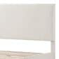 Furniture of America Gail Queen Upholstered Platform Bed with Standard Headboard in White, , large