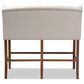 Baxton Studio Alira Bar Stool Bench with Beige Cushion in Walnut, , large