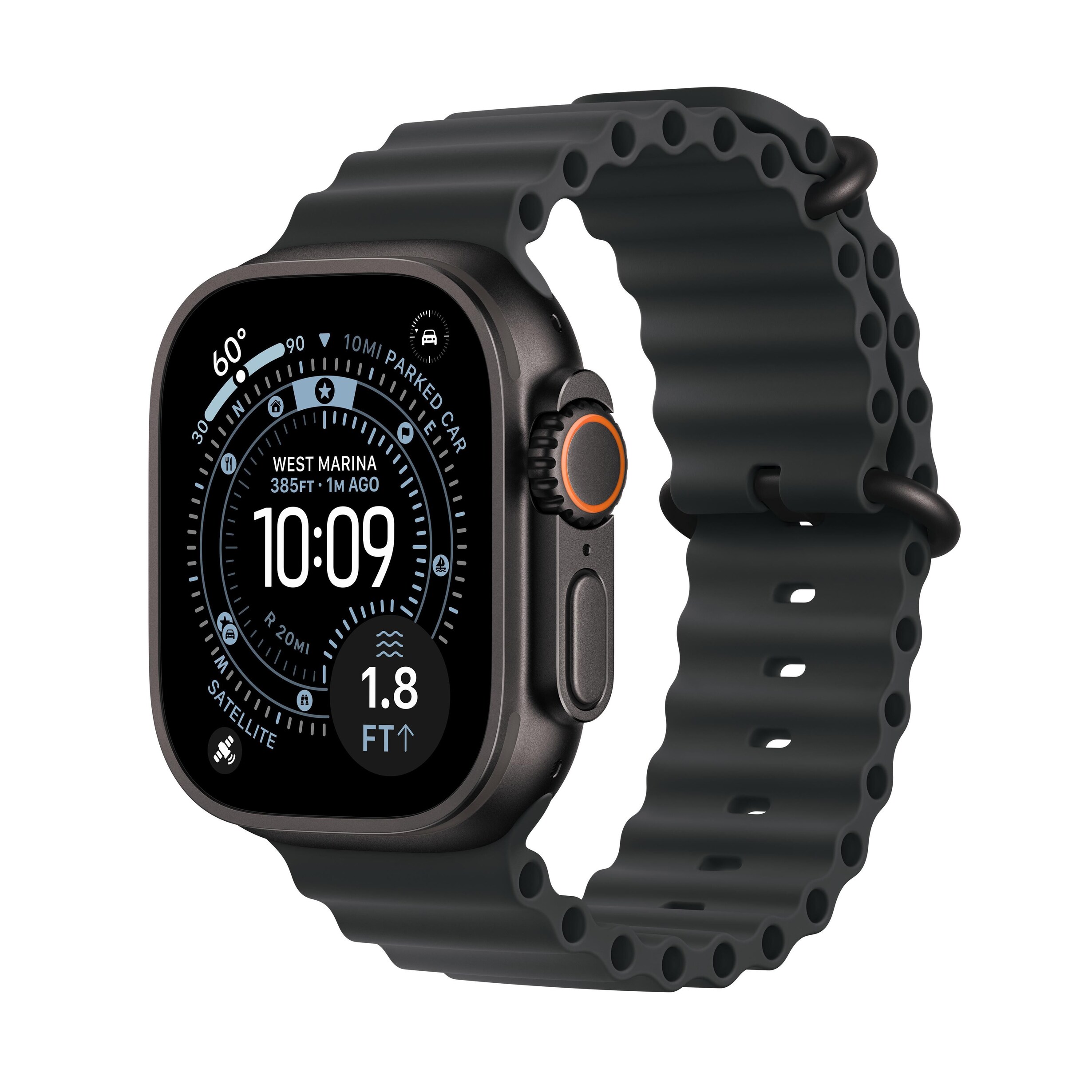 Apple Watch Ultra 3 (GPS+Cellular) 49mm Black Titanium Case with