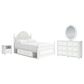 Ashley Kozlani 4-Piece Full Panel Storage Bedroom Set in Matte White, , large