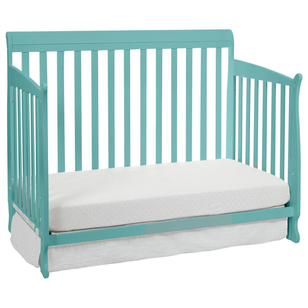 Hearth and Haven Riley 4-In-1 Convertible Crib in Turquoise, , large