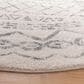 Safavieh Tulum TUL268A 9" Round Ivory and Grey Area Rug, , large