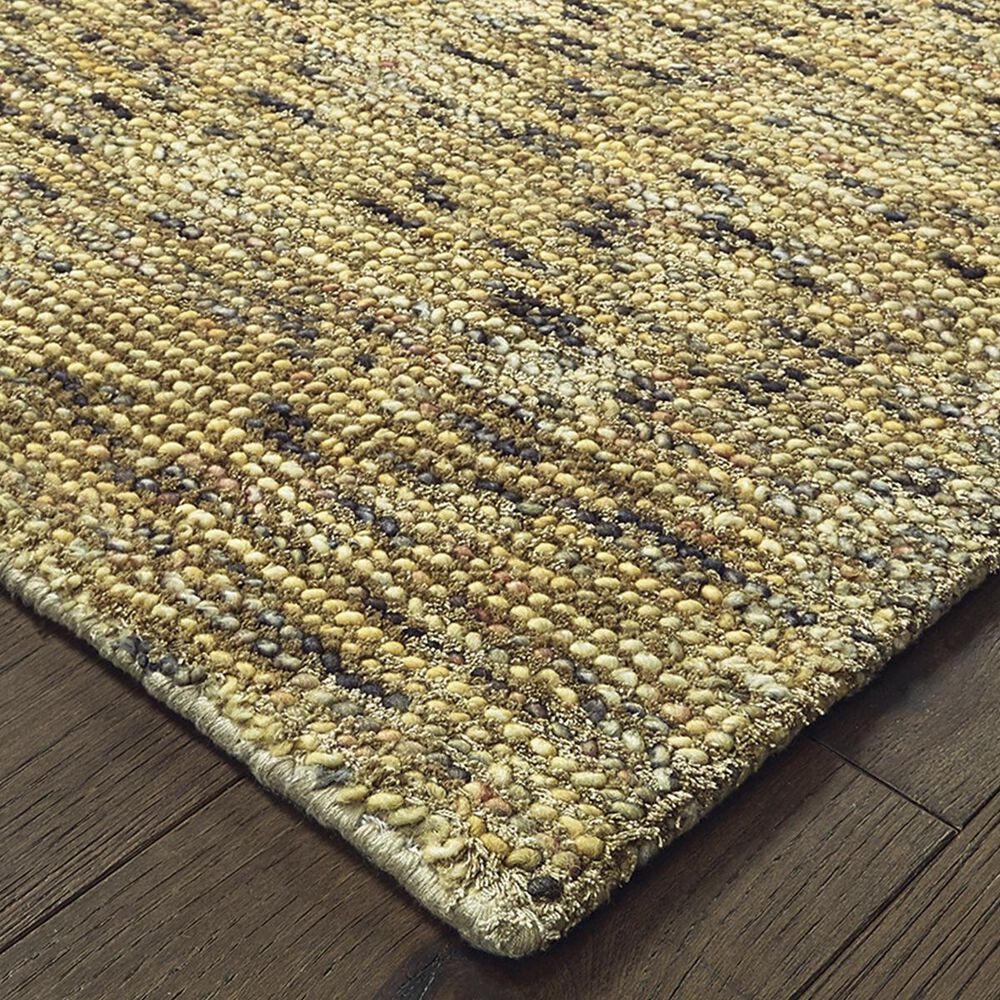 Oriental Weavers Lucent 45906 2&#39;6&quot; x 8&#39; Gold and Green Runner, , large
