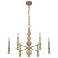 Savoy House Crescent 6-Light Chandelier in Noble Brass, , large
