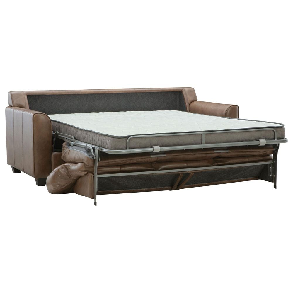 Pennycross Haven Euro Mechanism Queen Sleeper Sofa in Chestnut, , large