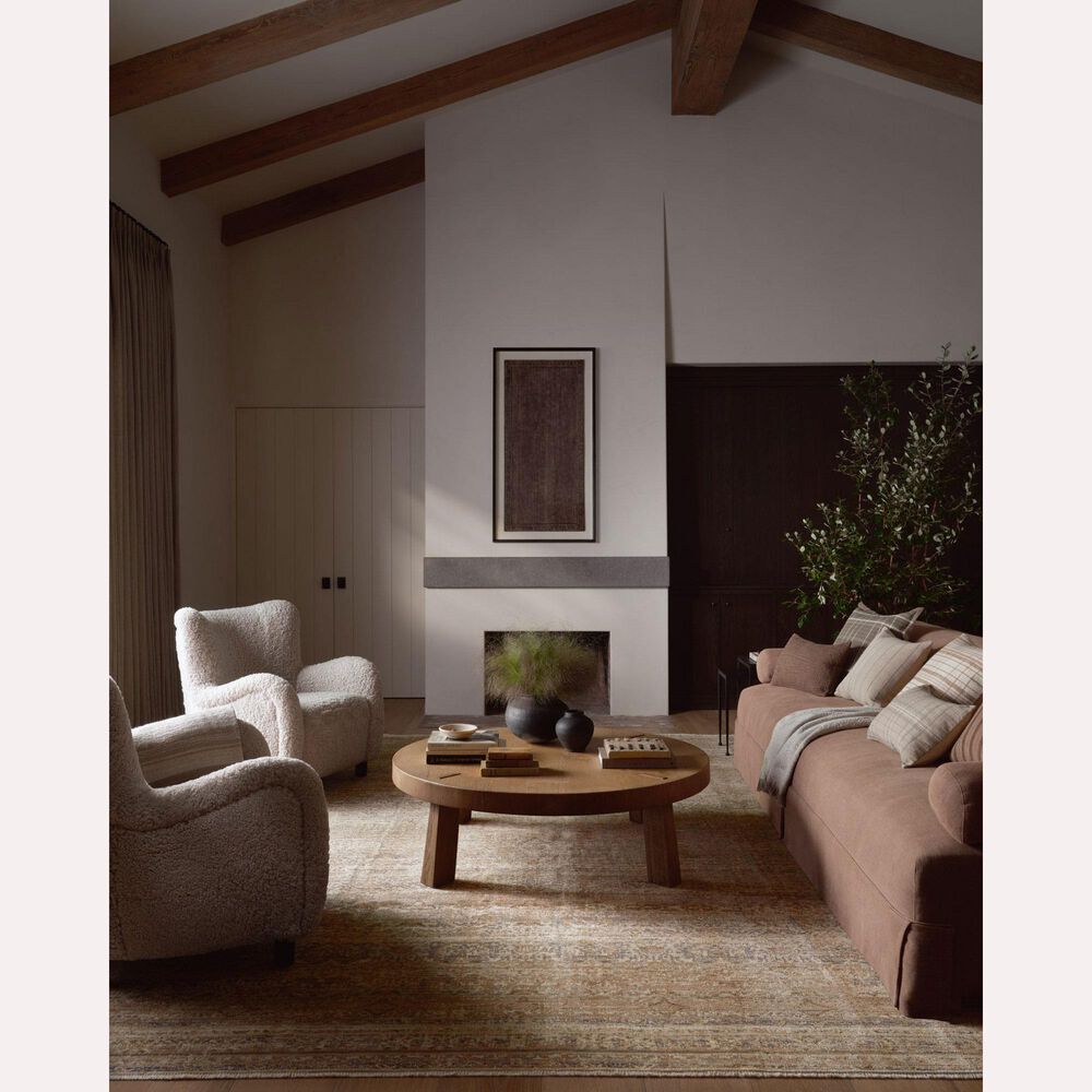 Amber Lewis x Loloi Molly Natural and Denim 8&#39;6&quot; x 12&#39; Area Rug, , large