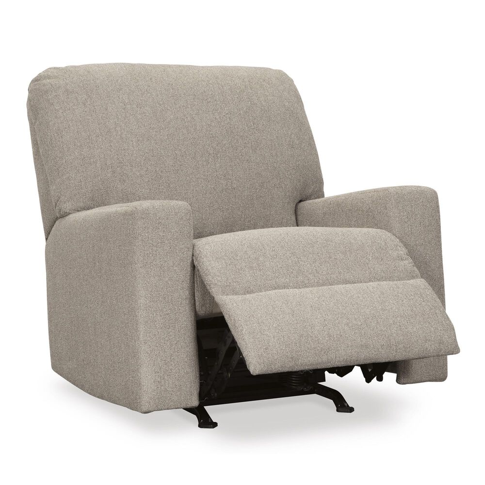 Ashley Deltona Manual Rocker Recliner in Parchment, , large