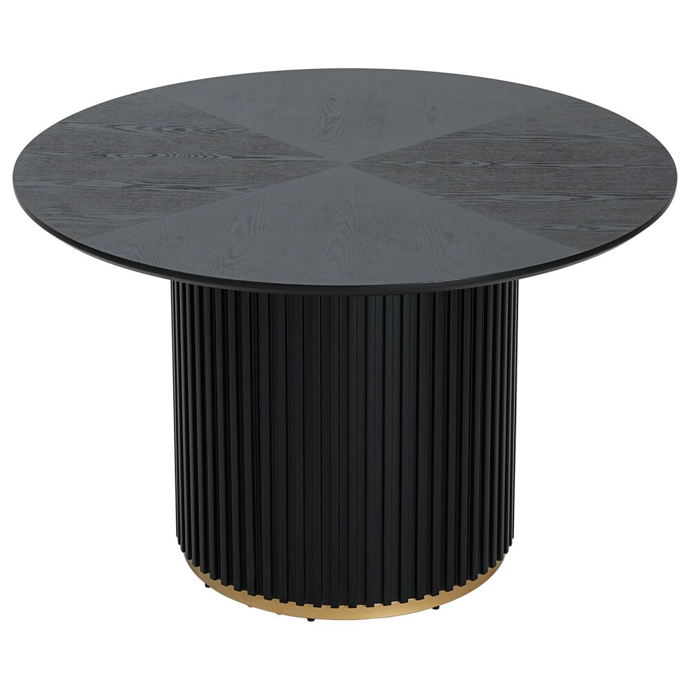 Hearth and Haven Dining Table in Black and Gold - Table Only, , large