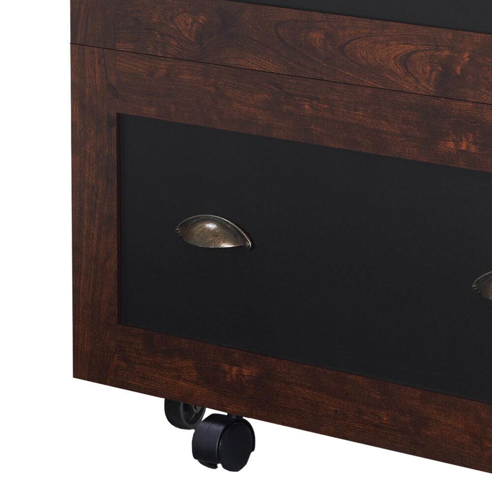 Furniture of America Phillips 2-Drawer File Cabinet in Vintage Walnut, , large