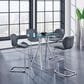 Global Furniture USA Bar Table with Glass Top in Chrome, , large
