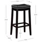Linon Home Decor Claridge Bar Stool in Black, , large
