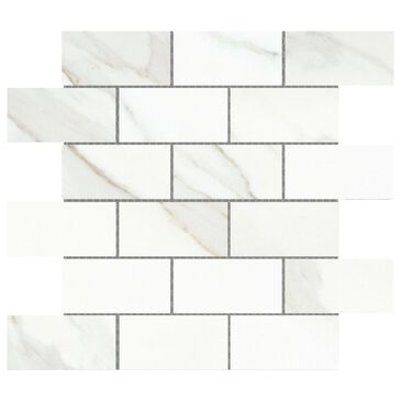 Emser Nobleza Lugo 2" x 4" on 12" x 12" Mesh Porcelain Mosaic Sheet, , large