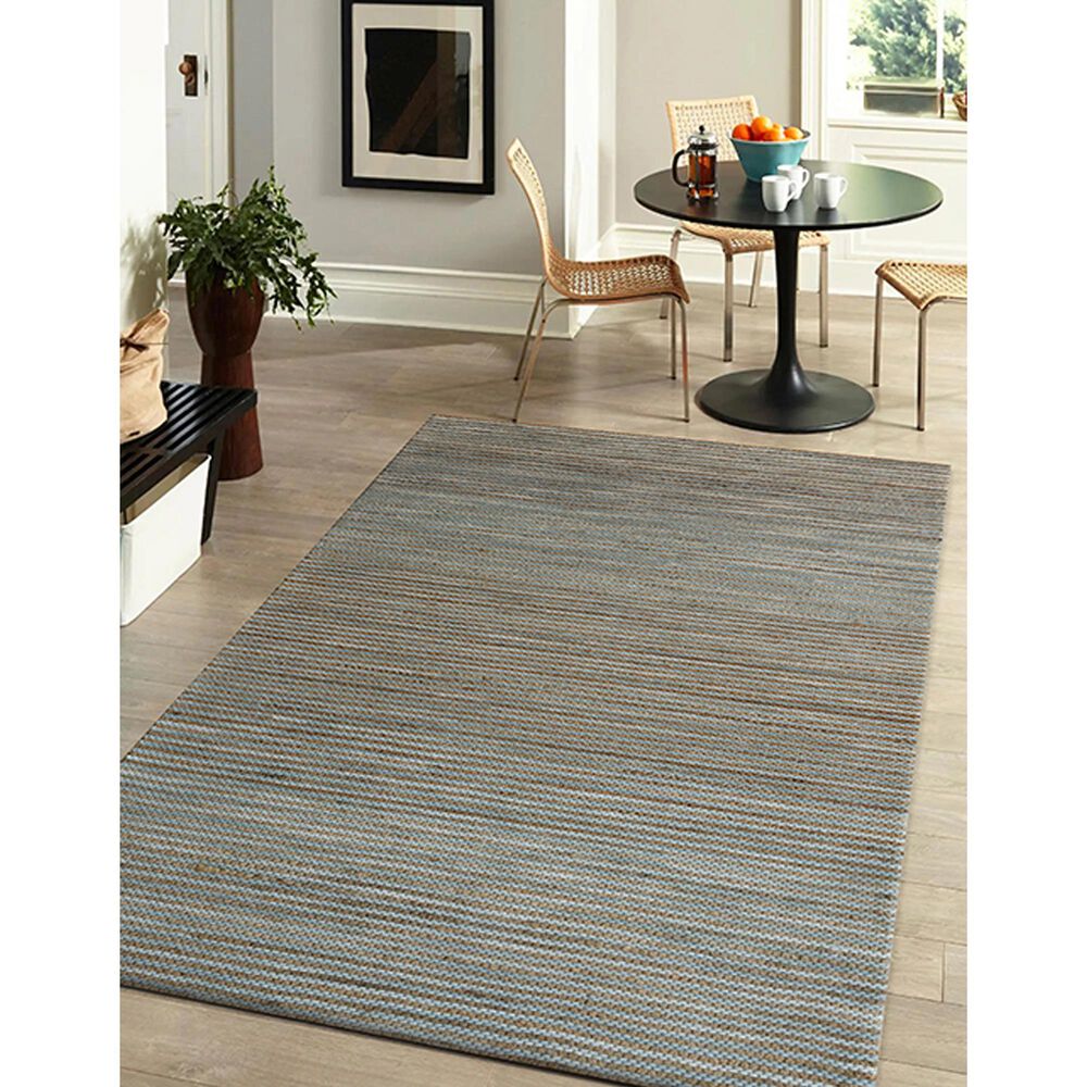 L&amp;R Resources Rondane 7&#39;9&quot; x 9&#39;9&quot; Turquoise Area Rug, , large