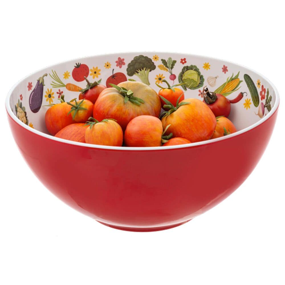 Ganz Garden of Goodness Vegetable Serving Bowl in Red, , large