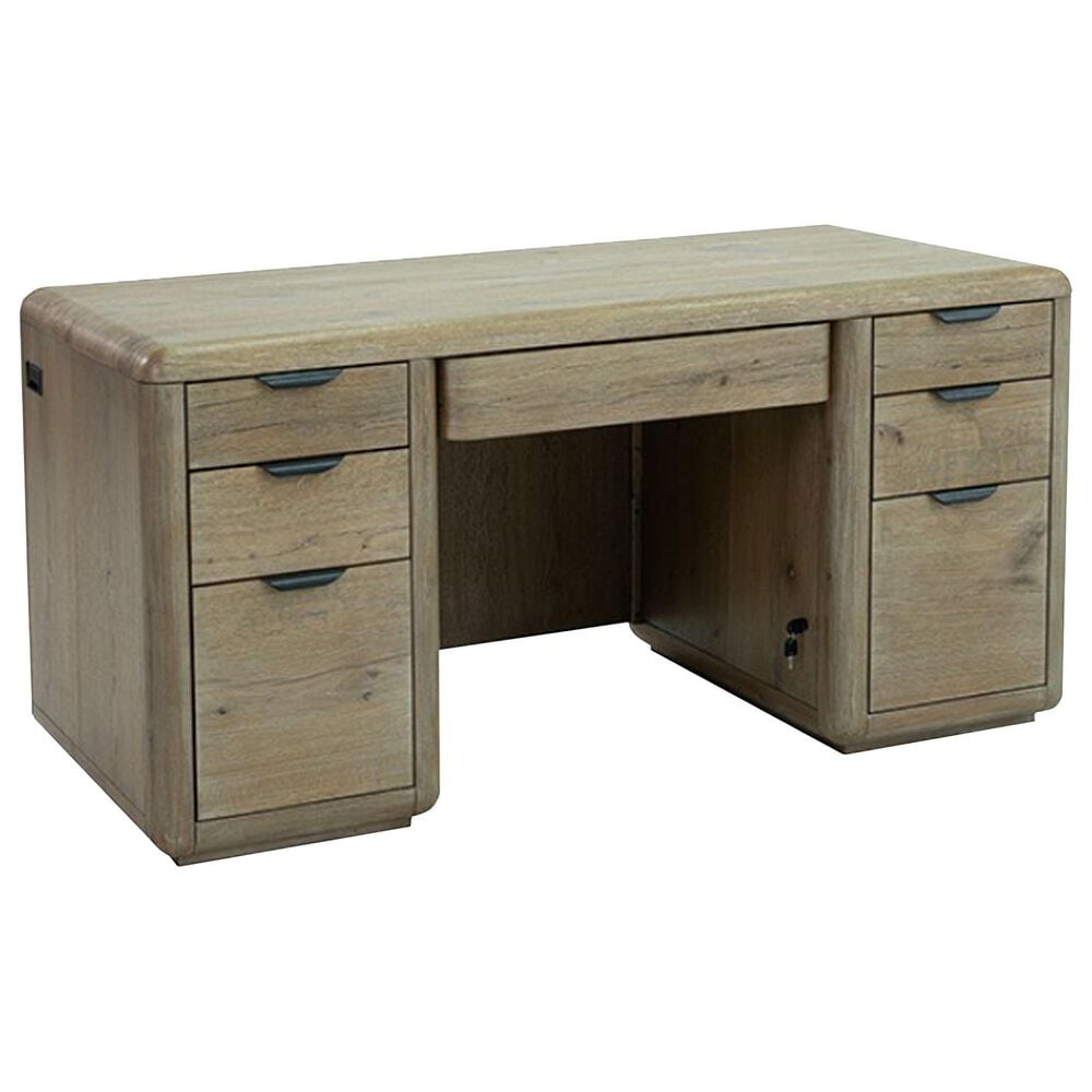 Furniture of America Solenne Arc Premier Executive Desk in Walnut, , large