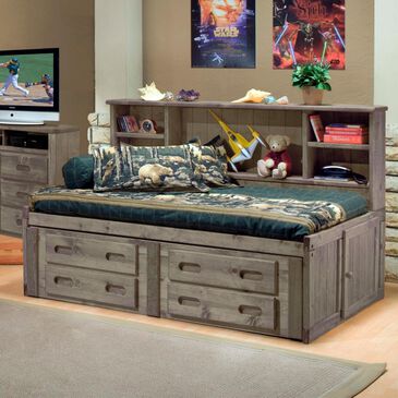 Timber Point Bunkhouse Full Roomsaver Bed in Driftwood Gray, , large